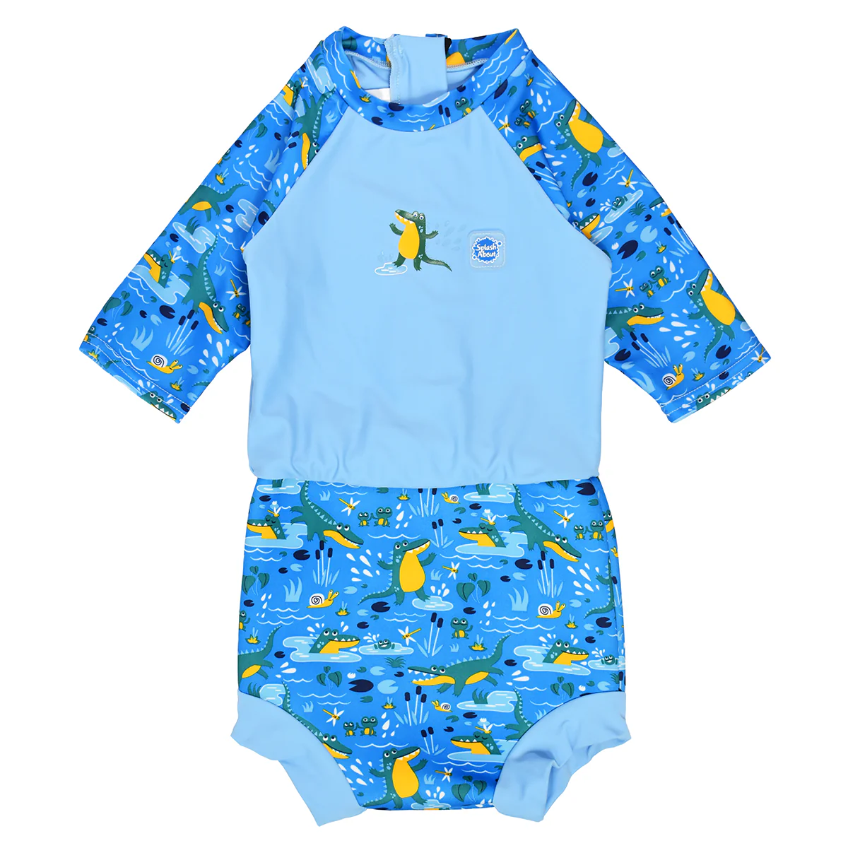 Crocodile Swamp Happy Nappy Sunsuit