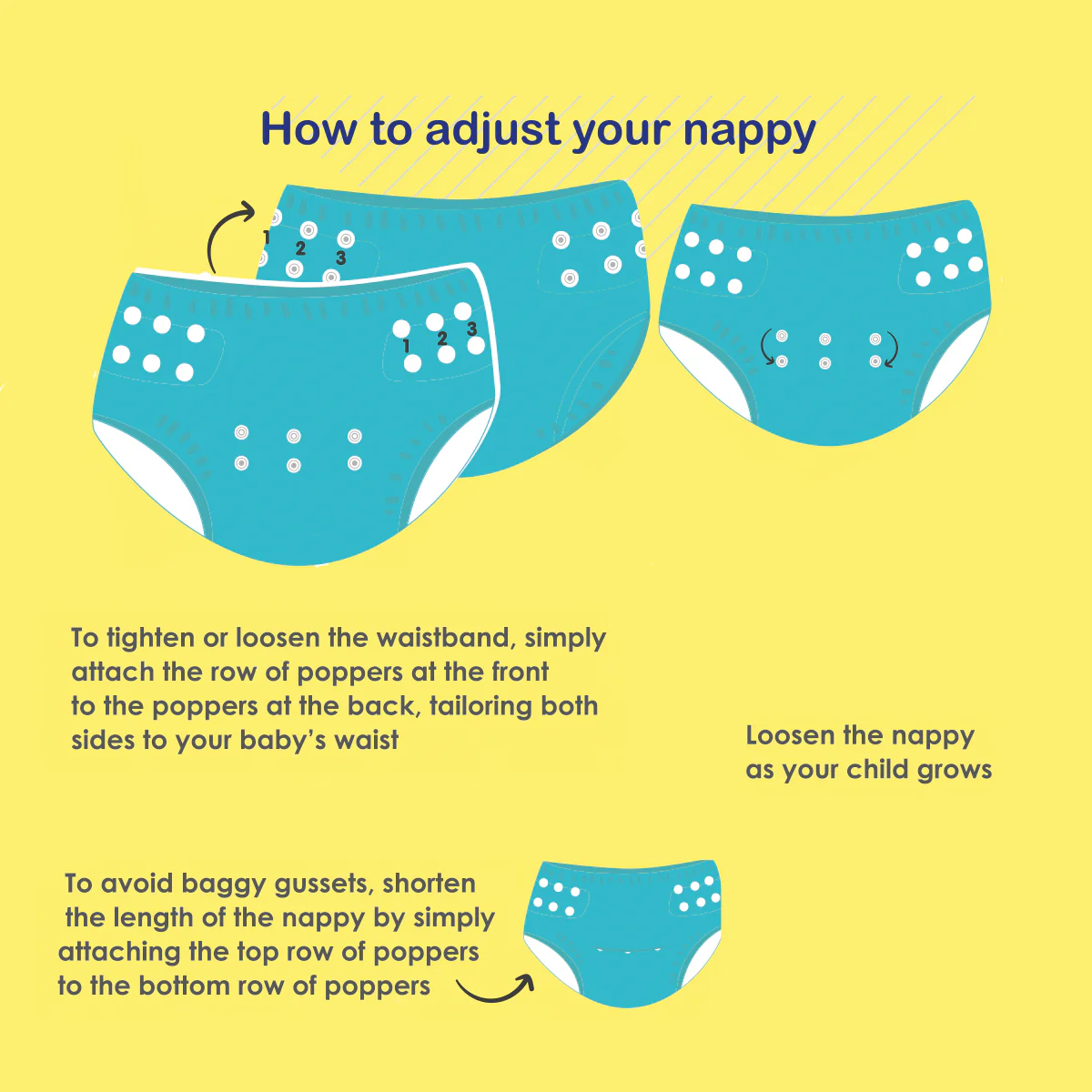 Forest Walk Size Adjustable Under Nappy - Image 6