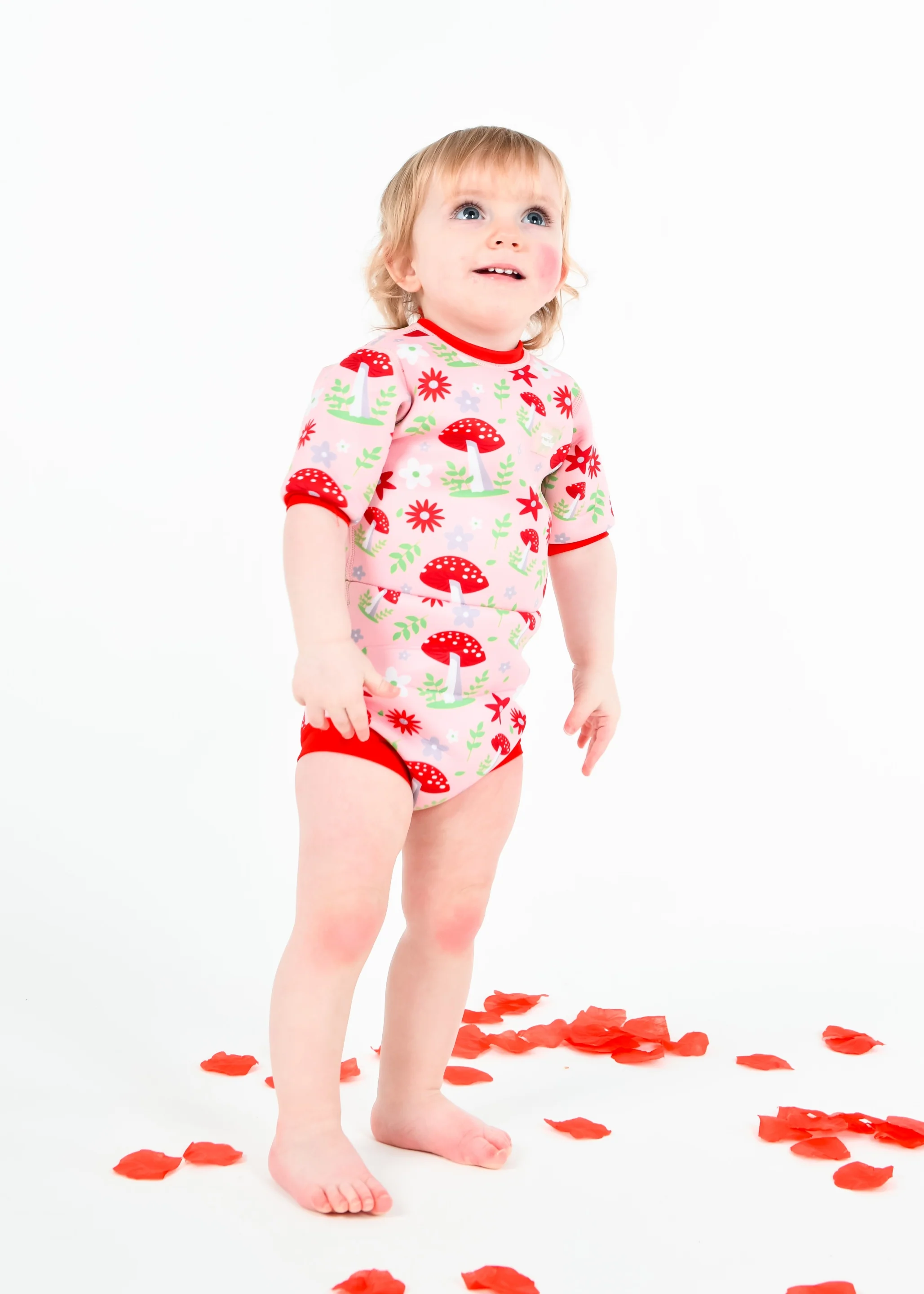 Mushroom Blush Happy Nappy Wetsuit - Image 3