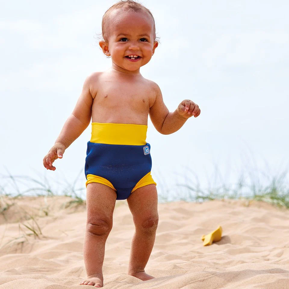 Navy & Yellow Happy Nappy - Image 3