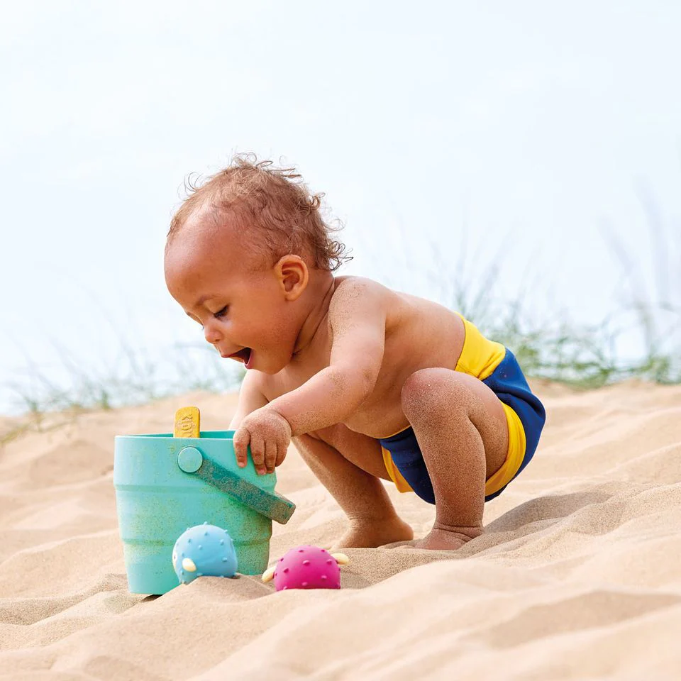 Navy & Yellow Happy Nappy - Image 5