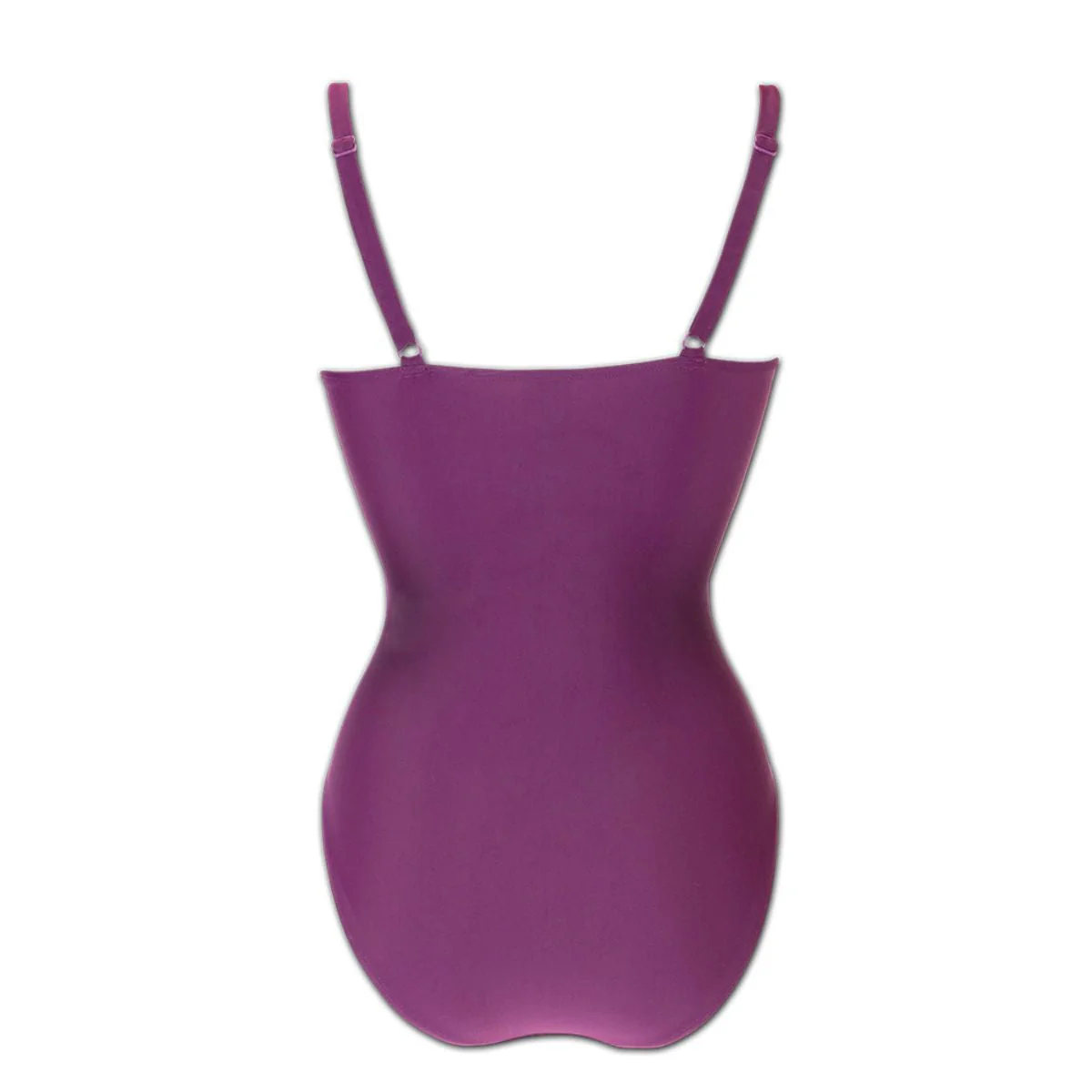 Ladies Swimming Costume Tummy Control Plum - Image 2