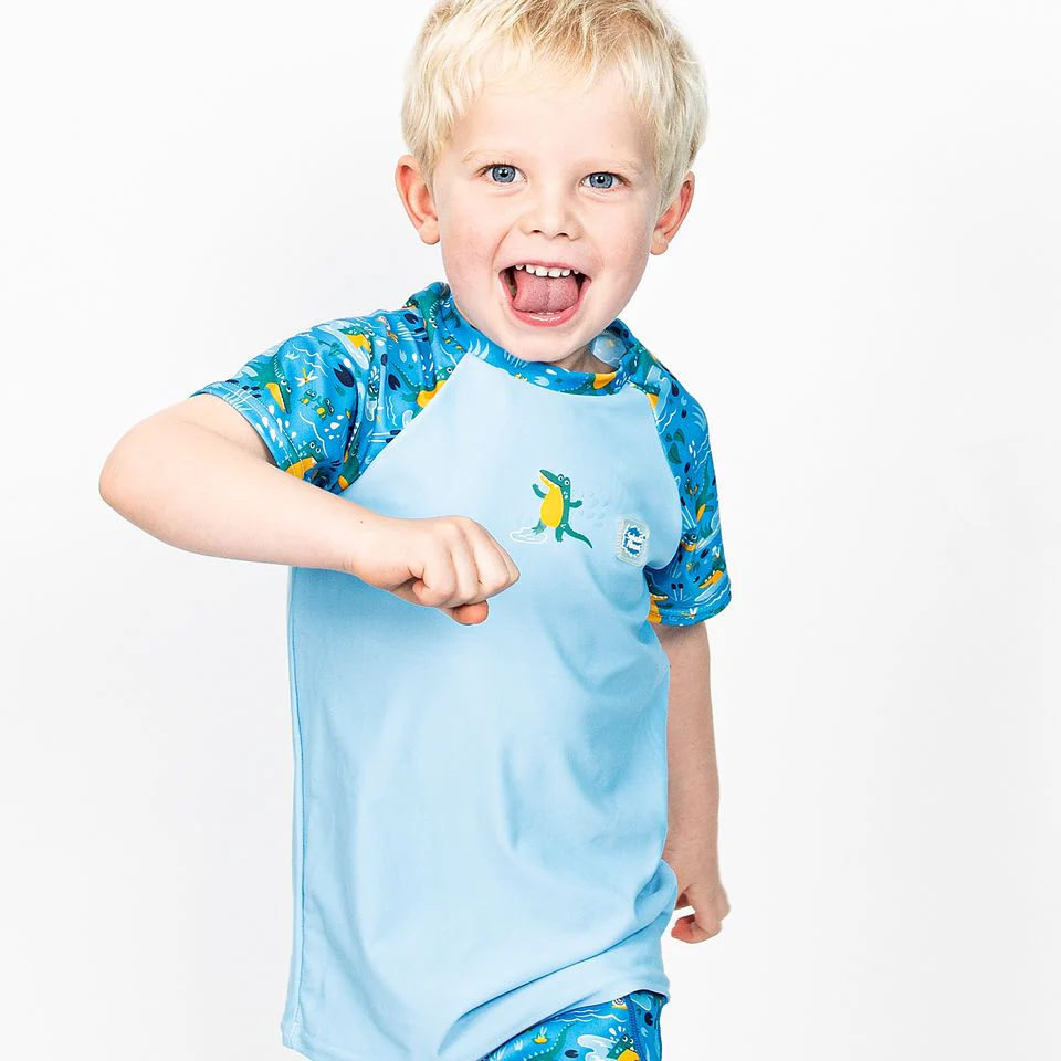 Crocodile Swamp UV Short Sleeve Rash Top - Image 3