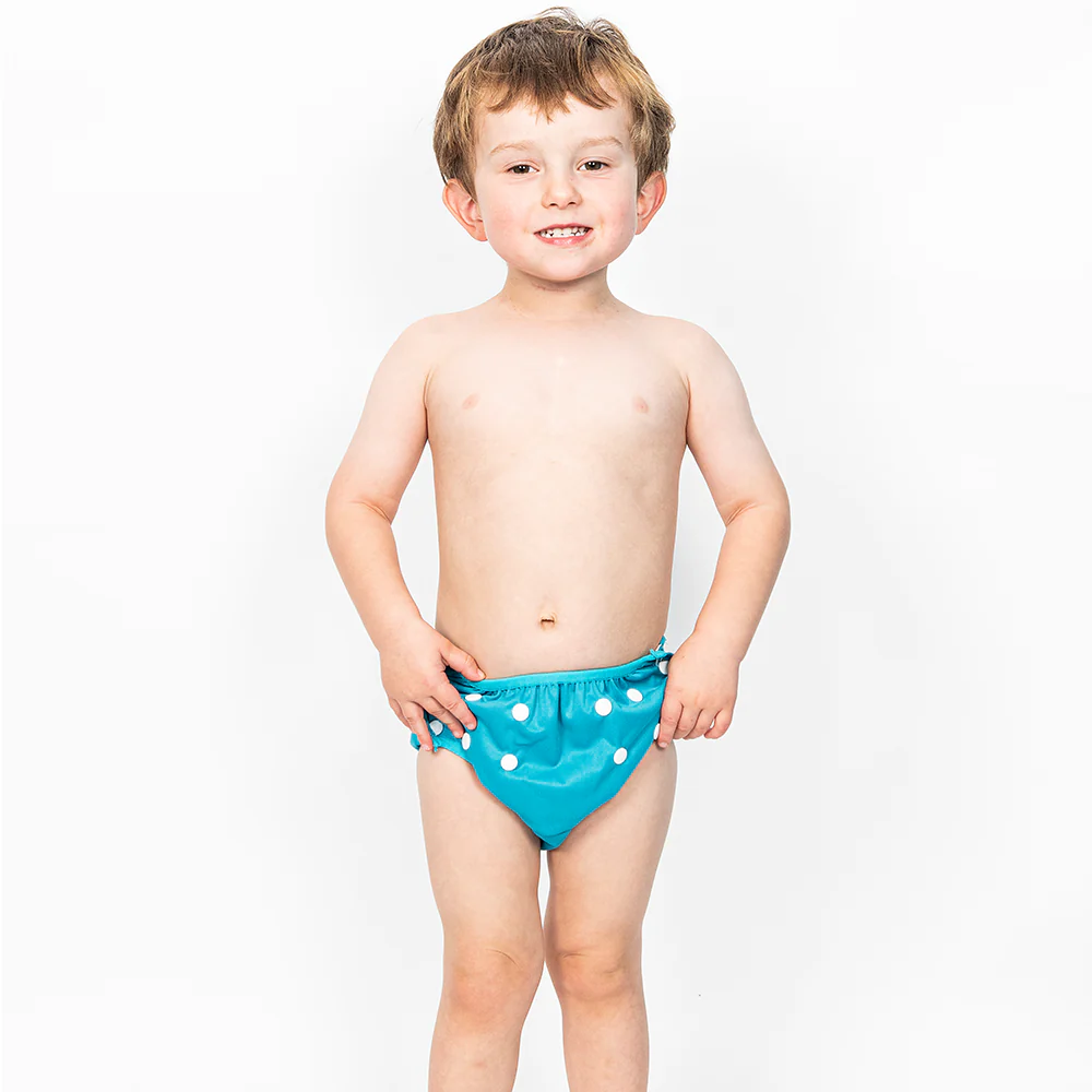 Size Adjustable Blue Under Nappy Wrap - Image 4