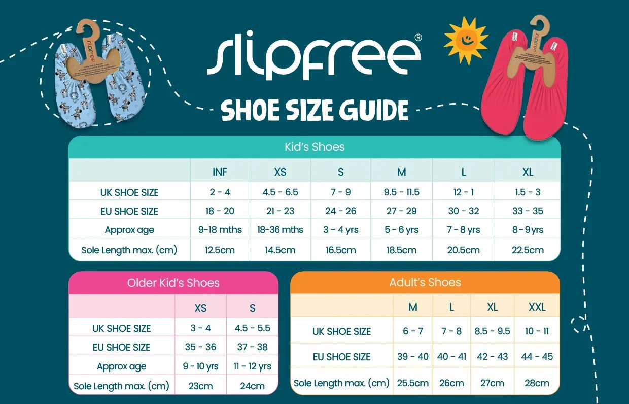 Slipfree Non-slip Shoes Black Print Adult & Older Children - Image 6