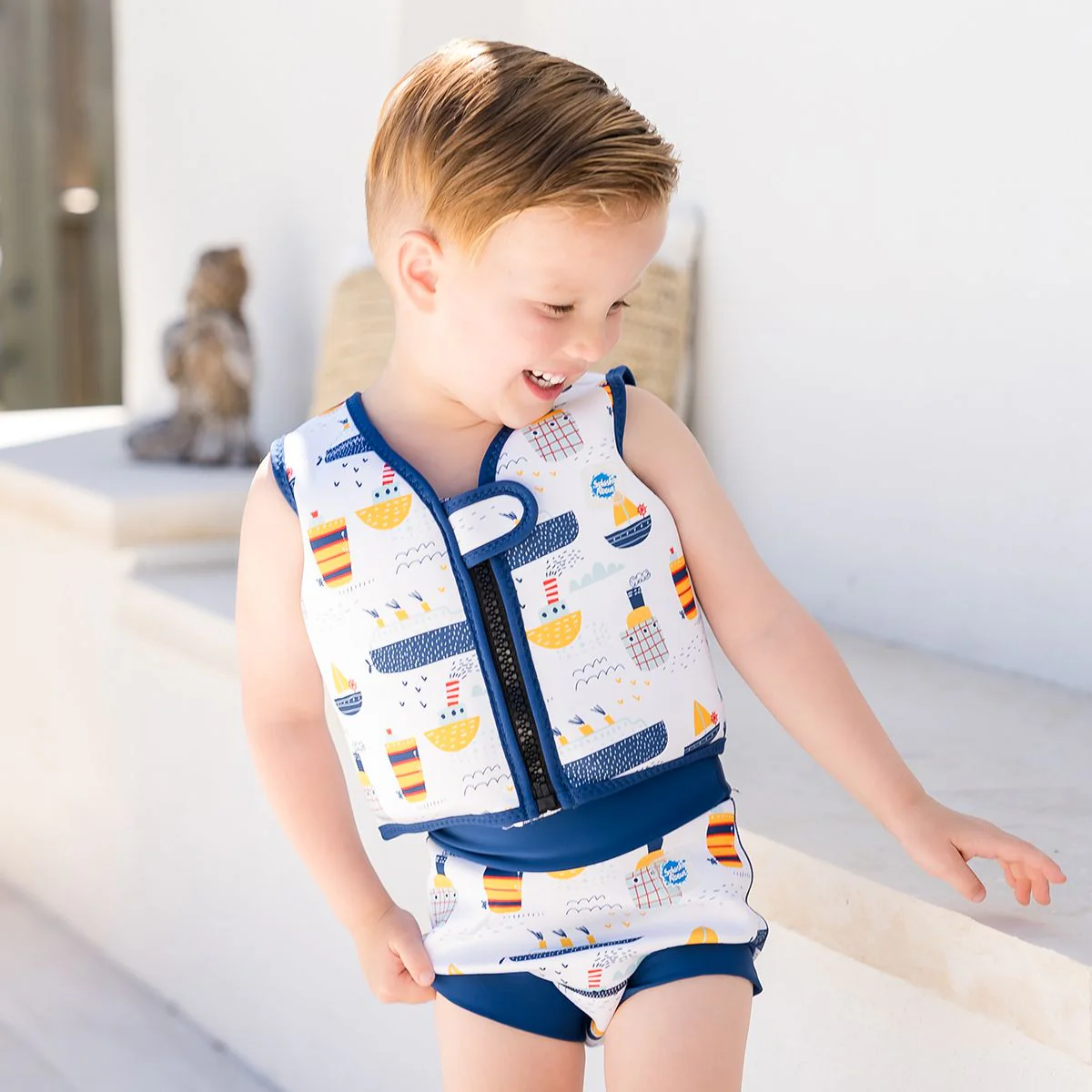 Tug Boats Go Splash Swim Vest - Image 4