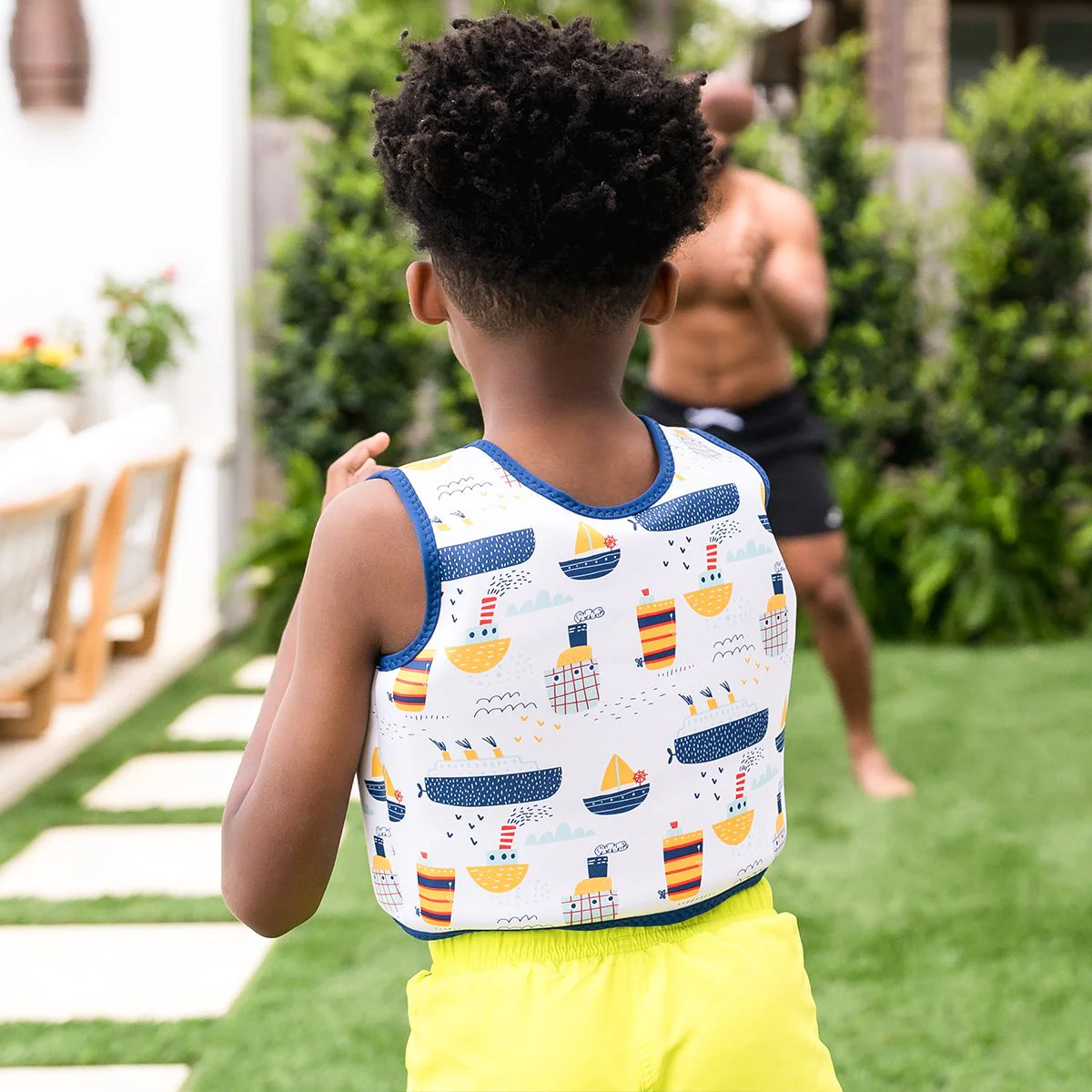 Tug Boats Go Splash Swim Vest - Image 6