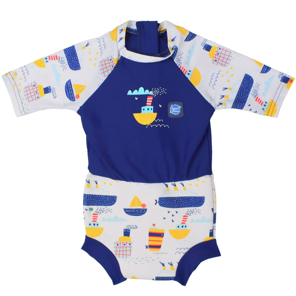 Tug Boats Happy Nappy Sunsuit