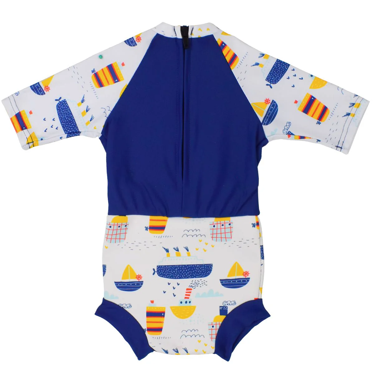 Tug Boats Happy Nappy Sunsuit - Image 2