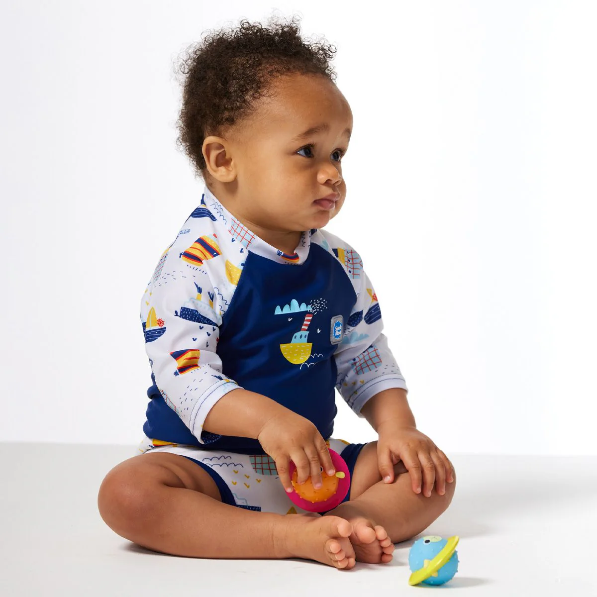Tug Boats Happy Nappy Sunsuit - Image 3