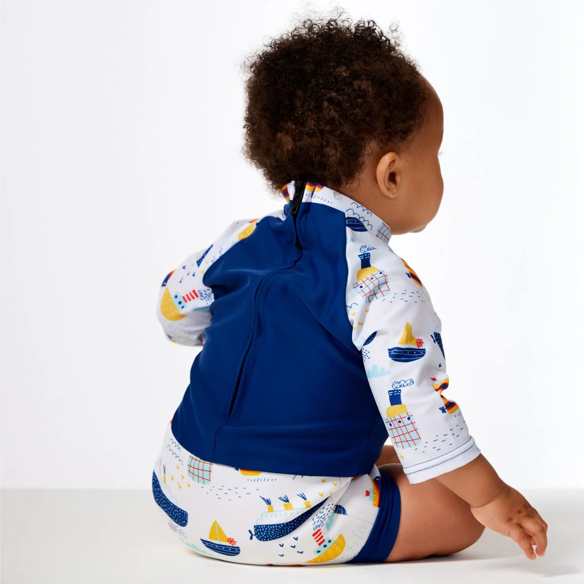Tug Boats Happy Nappy Sunsuit - Image 4