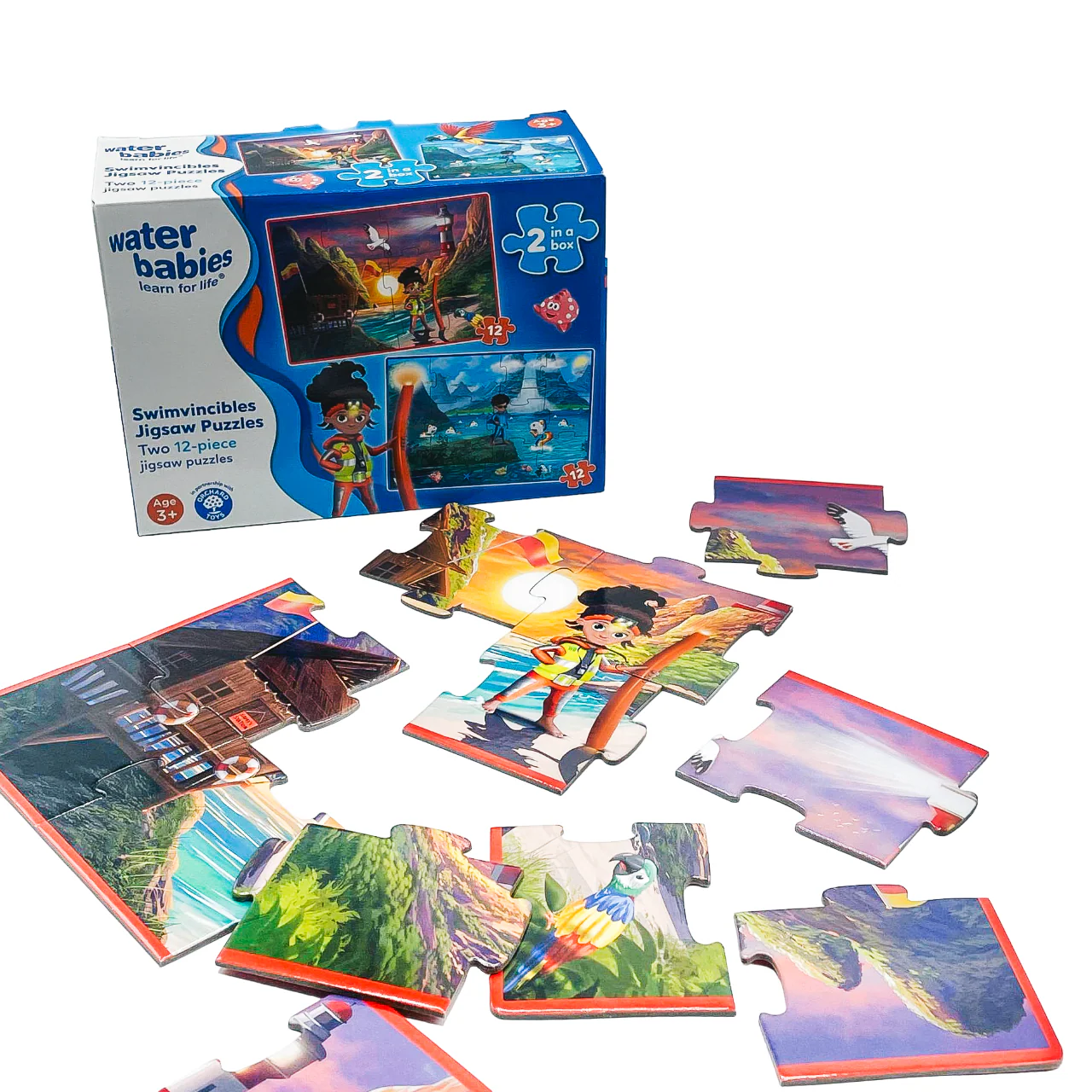 Water Babies x Orchard Toys Swimvincibles Jigsaw Puzzles 2 in a Box (12-piece) - Image 16